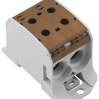 Blocco di distribuzione WM WPD 231 2×95/2×95mm² 232A 1000V TS35 marrone 