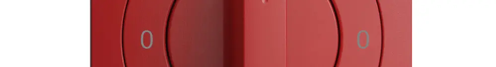 Kit front. 0-Auto-0-Main EDIZIOdue berry 60×60mm pour interr.rot 