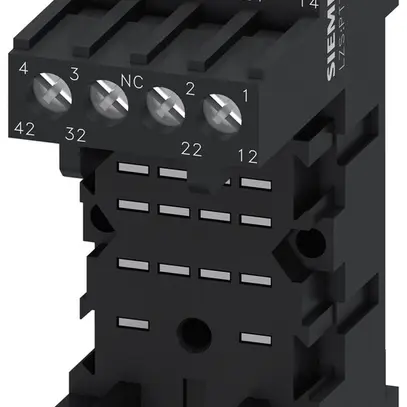 Base relè Siemens LZS:PT78740 DIN 35mm raccordo a vite 74×27×41.5mm 