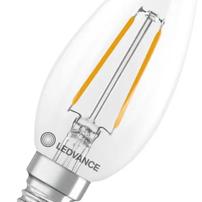Lampe LED LEDVANCE CLASSIC B E14 1.8W 250lm 827 B10.5 clair Ø35×100mm 