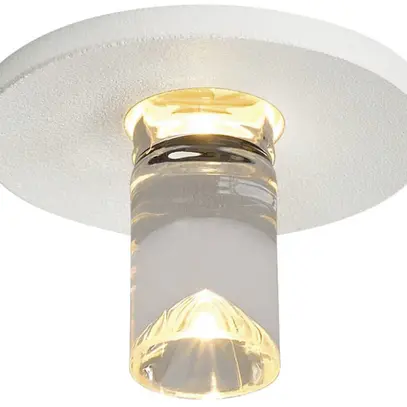 Plafonnier LED INC SLV LIGHTPOINT 350mA 1W 100lm 3000K 34mmØINC blanc/verre 
