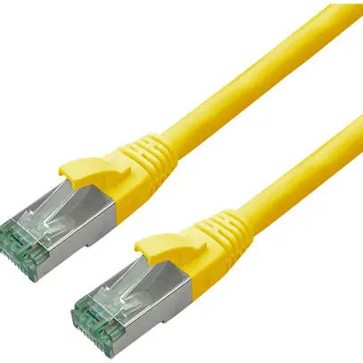Câble patch RJ45 ROLINE RM cat.6A S/FTP AWG26 TPE jaune 10m 