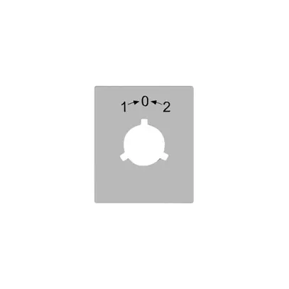 Disco indicatore FLF 1>0<2 per interr. rotativo FH 