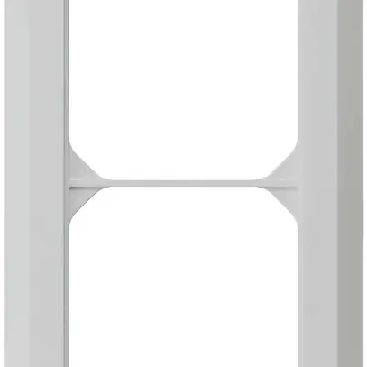 Telaio di copertura INC kallysto.line 2×1 grigio chiaro 92×152mm 