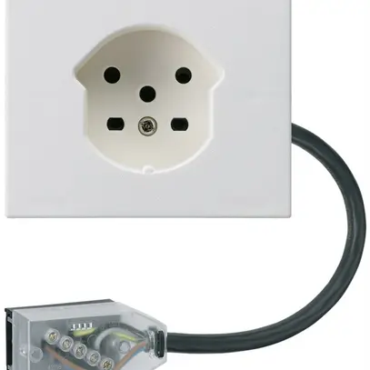 Presa FLF HA tipo 15 morsetti a innesto adattatore cavo piatto Technofil bianco 