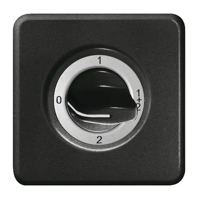 UP-Frontset 0-1-1+2-2 für Drehschalter FH schwarz 