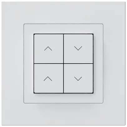 UP-KNX-Storentaster Hager BA kallysto.pro C 4-fach 94×94mm weiss 