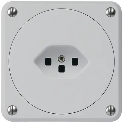 Presa INC robusto tipo 23 grigio senza copercchio 