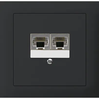 Scatola INS kallysto 2×RJ45s separato CUC nero 