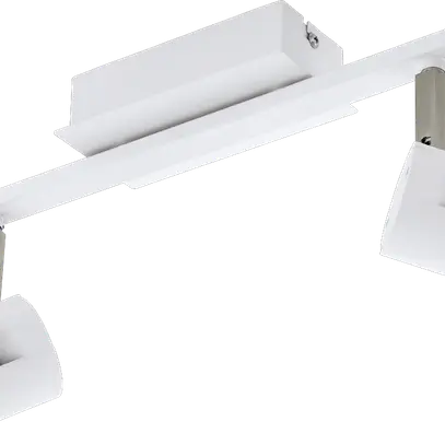 VERGIANO, GU10-LED, 2x 5W, 800 lm Weiss/Nickel-Matt 