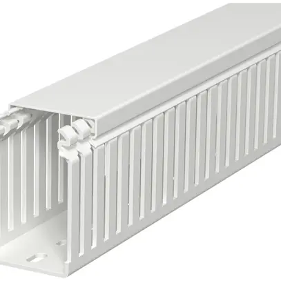 Canale di cablaggio Bettermann LKVH 75×50mm senza alogeno grigio chiaro 