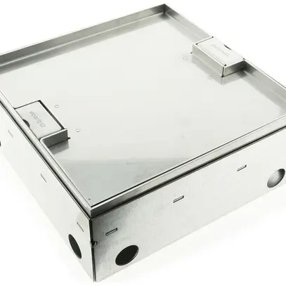 Boîte de sol Woertz WAK Cr 250×250×95mm hauteur de sol 95…140mm avec bord 