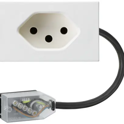 Prise INC FLF type 13 L3 blanc pour câble plat Technofil 