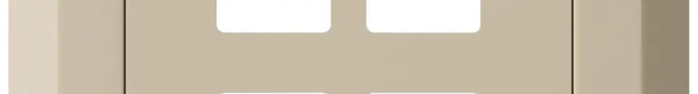 Kit frontale INC HMS kallysto.line per 4 moduli beige 