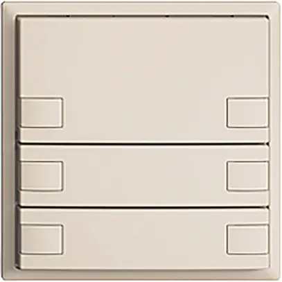 Pulsante INC KNX 6×EDIZIOdue crema RGB senza LED 