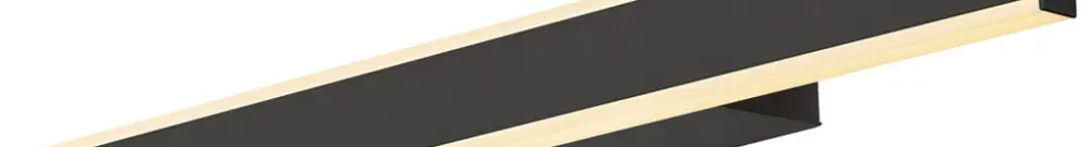 Applique LED SLV ONE LINEAR 50 14W 730lm 927/930 IP44 VAR 525mm noir 