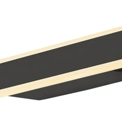 Applique LED SLV ONE LINEAR 50 14W 730lm 927/930 IP44 VAR 525mm noir 