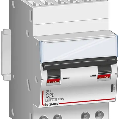 Disjoncteur Legrand C 4P 13A 4500A/6kA raccordement broches 