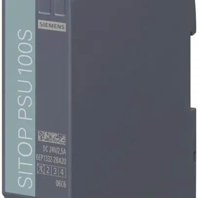 Alimentation Siemens SITOP PSU100S, IN:120/230VAC, OUT:24VDC/2.5A 