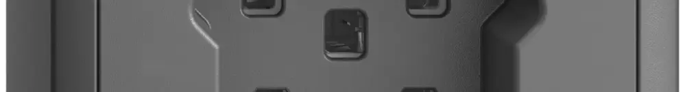Prise AP EDIZIOdue T25 16A gris foncé, avec bornes enf. 