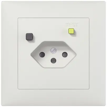 Presa FI INC SIDUS B T13 30mA, shutter, bianco 