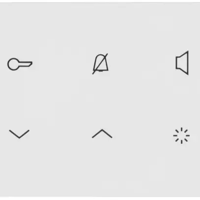 Postazione audio interna AP Hager elcom.touch 2-fili, bianco 