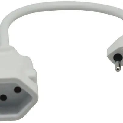 Cavo di prolunga spina T12/presa mobile T13, 200mm, protezione bambini, bianco 