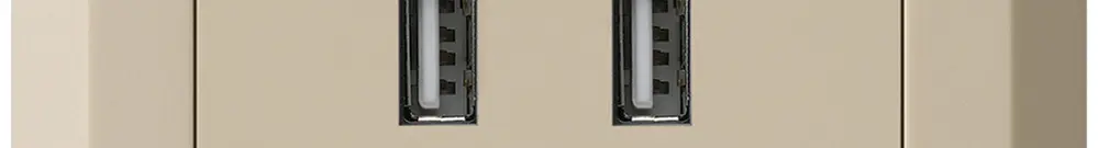 Prise de charge USB ENC Hager kallysto.line 240V 2400mA beige 