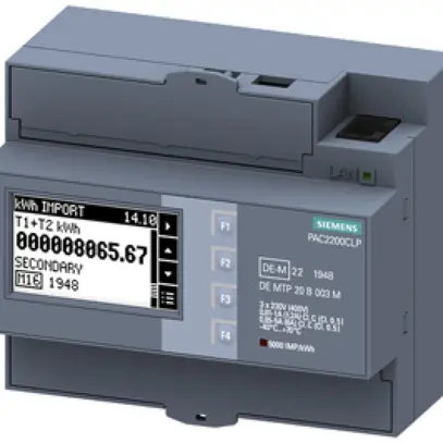 Misuratore di energia AMD Siemens SENTRON PAC2200 3×5A ModbusTCP MID CLP 