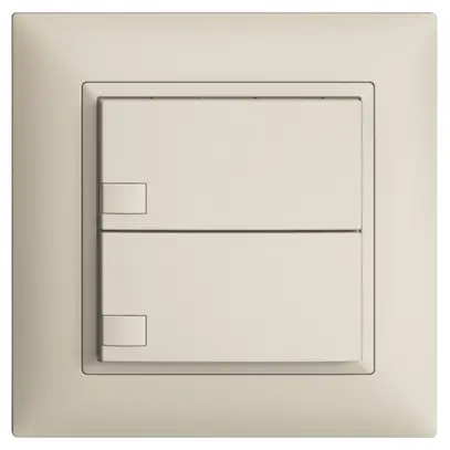 Pulsante KNX RGB INC EDUE FMI, 250mW, s.LED, 2×pulsante, com.1×tasto, crema 