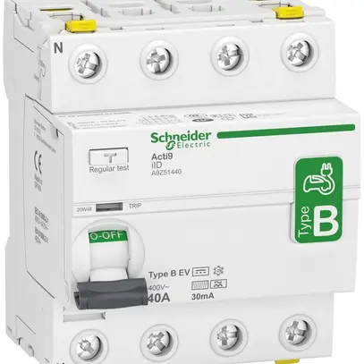 Interruttore differenziale SE Acti9 tipo B-EV 40A 30 mA 4P 400V 