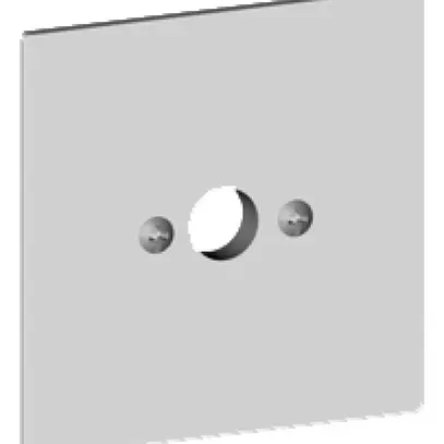 Plaque frontale kallysto 60×60mm blanc pour boîte de raccordement 