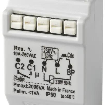 Relè a tempo RF INC Yokis 2000W prestazione eleva. 