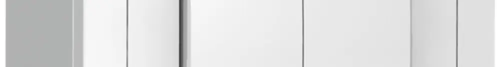 Senseur poussoir AP ABB Sidus KNX Basic 1/2, blanc brillant 