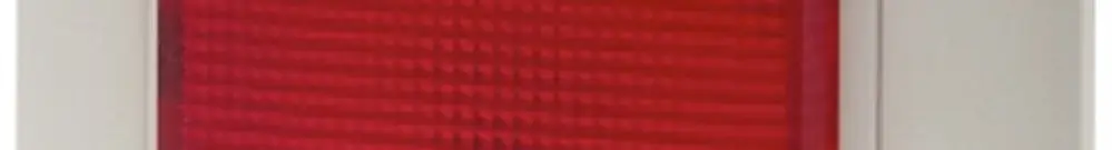 Lampe flash ENC EDIZIOdue rouge 230VAC Hugentobler type16 plat 