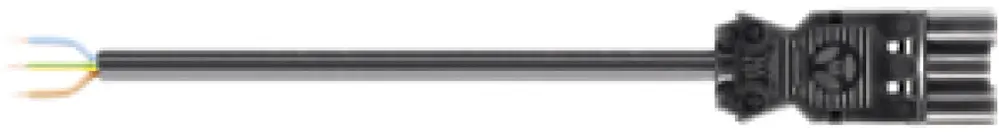 Anschlussleitung Wieland GST18i3 3×1.5mm² 250V 16A 3m schwarz Stecker, Cca 