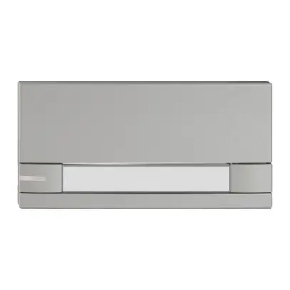 Poussoir 1/2 EDIZIO.liv KNX et UNI a.SNAPFIX® a.LED a.étiquette comm.2T grc 