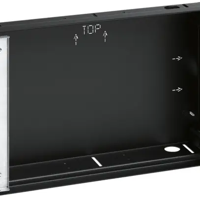 UP-Einbaugehäuse Hager schwarz WDW101 für 10" Touch-Panel 