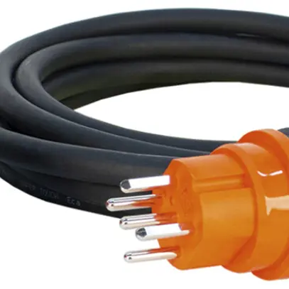 Cavo di prolunga Steffen GdV 5×2.5mm² 5m T15/T15 per l'industria nero 