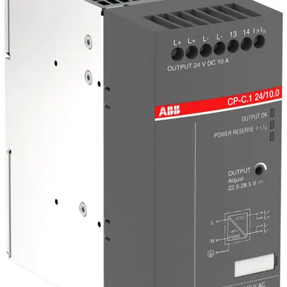 Alimentazione a commutazione INS ABB CP-C.1 24/10.0-C IN:85…300VUC OUT:24VDC/10A 