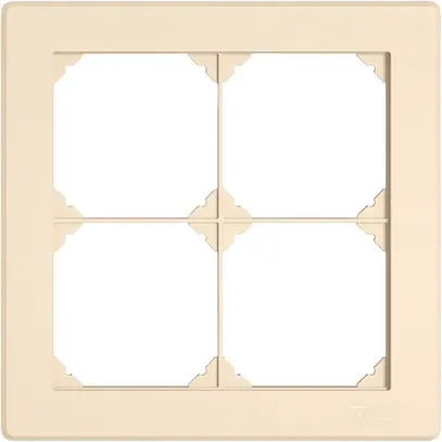 Intestazione INC EDIZIO.liv SNAPFIX® 2×2 per combinazioni a libera scelta crema 