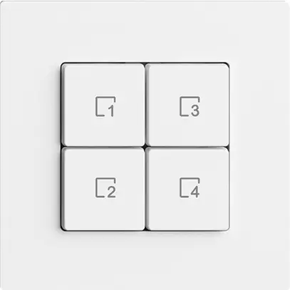 Pulsante scena 4 scene/4T WLAN Edue Wiser bianco 