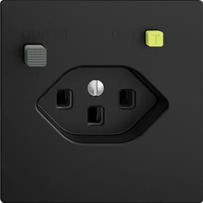 Prise ENC EDIZIOdue T23 FI 30mA F, noir 