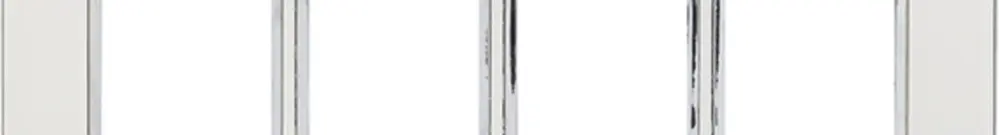 Intestazione INC Legrand Arteor 1×4, orizzontale, mirror white 