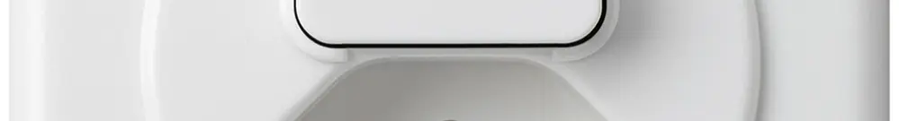 UP-Frontset basico 86×86mm weiss mit Linse für Kleinkombi für S3/Typ 13 