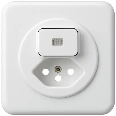 Kit frontal ENC basico 86×86mm blanc avec lentille pour combinaison grd.I S3/T13 