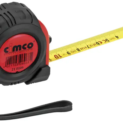 Metro a nastro CIMCO 5m nero/rosso 