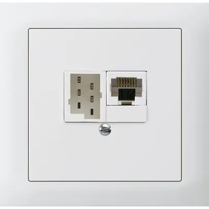 Scatola INS kallysto 1×RJ45u+1×TT83 bianco 