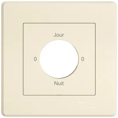 UP-Montageset EDIZIO.liv SNAPFIX® f.Drehschalter m.Schloss 0-Jour-0-Nuit cr 