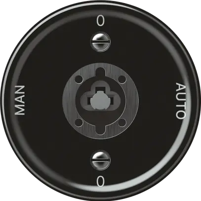 Interruttore a chiave origin commutatore 2/1L 16A 250V 0-AUTO-0-MAN 60×60mm nero 